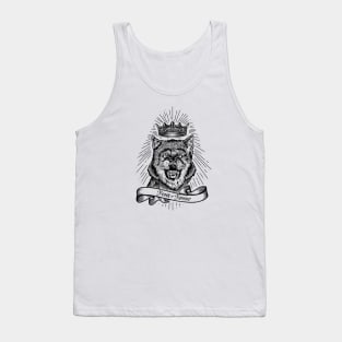 "Feast Or Famine" Crowned Wolf Tank Top
